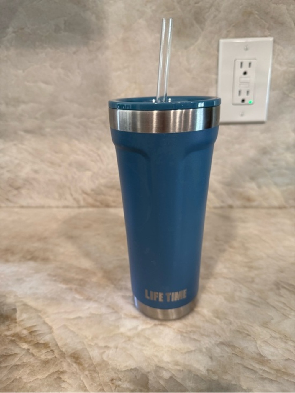 OtterBox LifeProof 20 oz Blue Insulated Tumbler with Straw